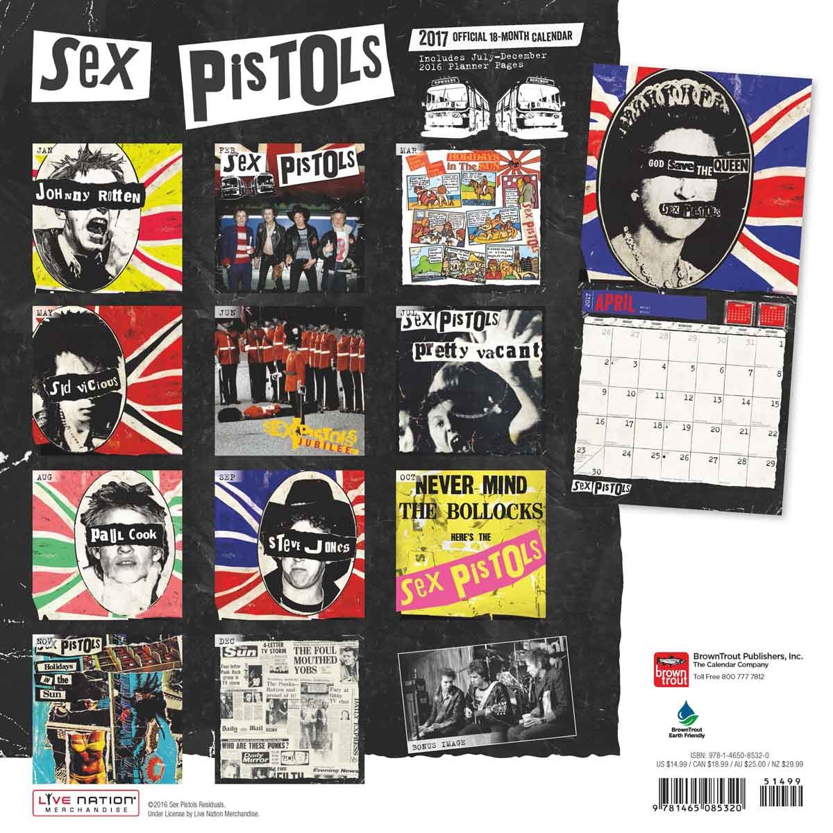 Sex Pistols Wall Calendars 2017 Buy At Europosters