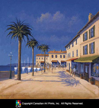 Seaside Promenade II poster| art print