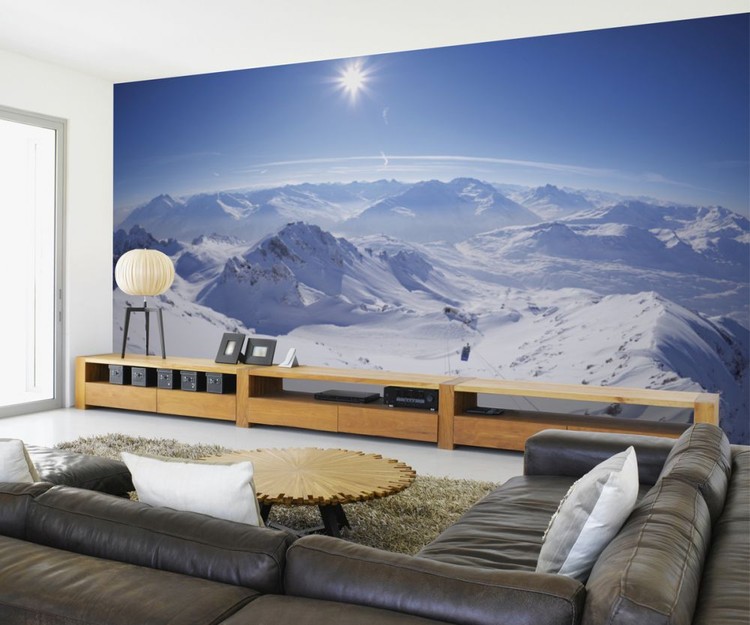 Mountain scene Wall Mural | Buy at EuroPosters