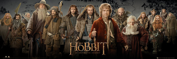 HOBBIT - cast plakaty