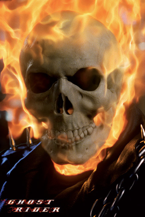 Ghost rider - skull Poster | Sold at Europosters