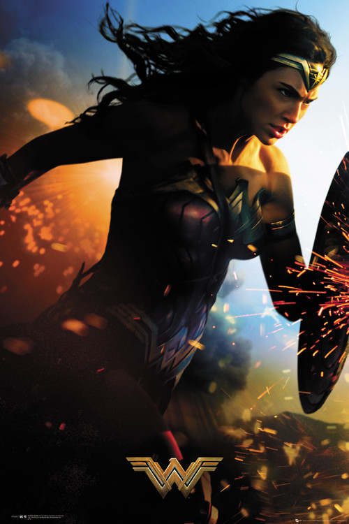 Poster Quadro Wonder Woman Run Em Europosters Pt