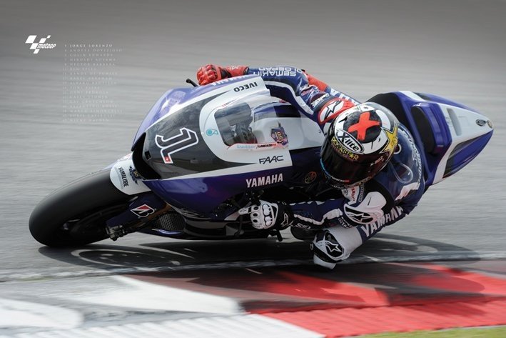 Poster Moto GP - jorge lorenzo | Wall Art | 3+1 FREE | Europosters