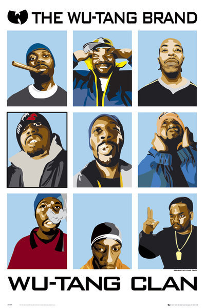 EICOCO Wu Tang Clan Metallschild - Vintage Wanddekoration 20,3x30,5cm