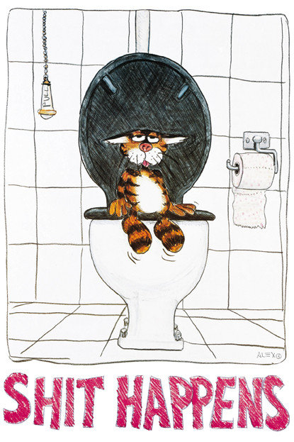 Poster Shit happens | Wall Art | 3+1 FREE | Europosters