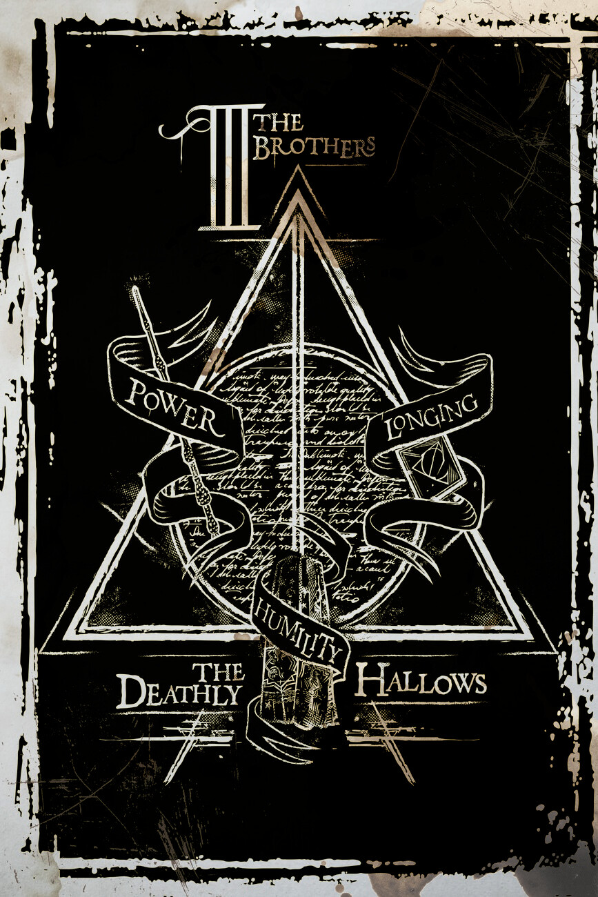 wall-art-print-harry-potter-deathly-hallows-graphic-gifts-merchandise-europosters for Harry Potter Free Printable Posters Wall Art Print Harry Potter - Deathly Hallows Graphic | Gifts & Merchandise | Europosters for Harry Potter Free Printable Posters
