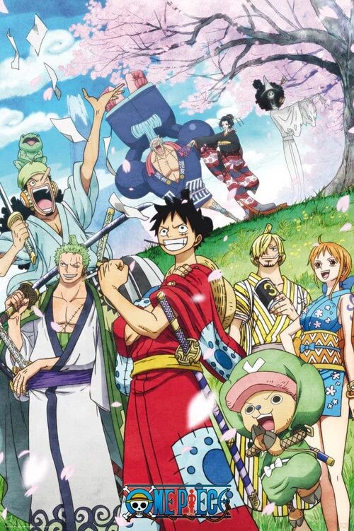 Poster One Piece Wano Wall Art 3+1 FREE Europosters