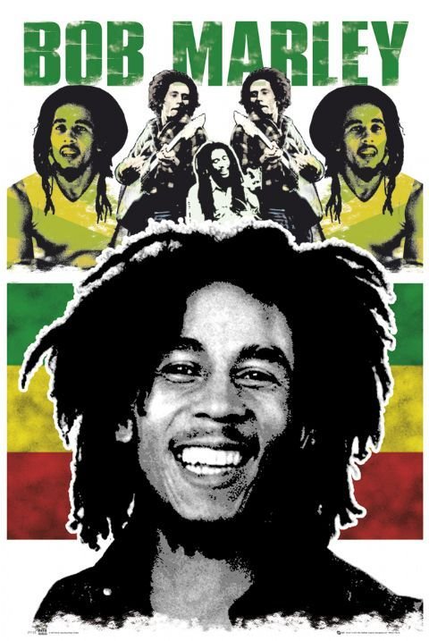 Poster Bob Marley - rasta | Wall Art | 3+1 FREE | Europosters