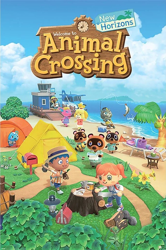 Poster Animal Crossing New Horizons Wall Art 3+1 FREE
