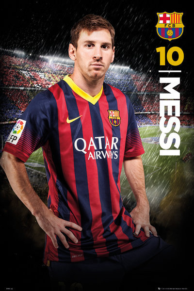 Poster FC Barcelona - Messi 14/15 | Wall Art | 3+1 FREE | Europosters