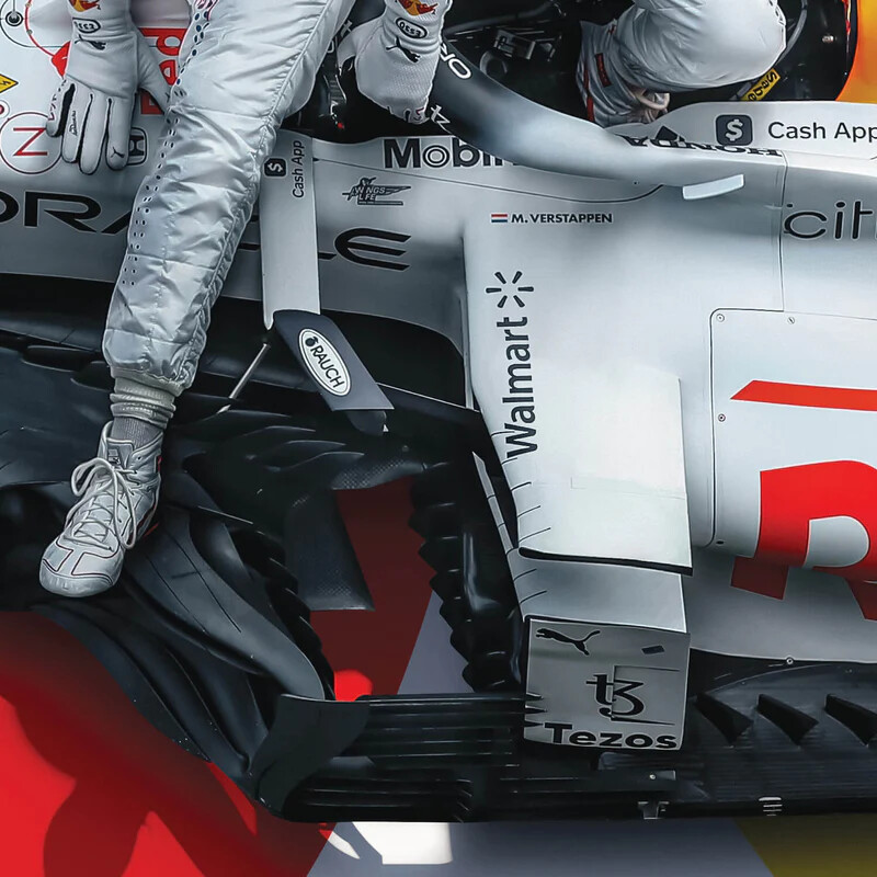 Art Print Oracle Red Bull Racing - The White Bull - Honda Livery