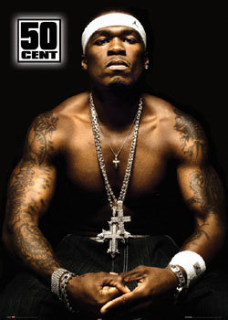 Poster 50 Cent - topless | Wall Art | 3+1 FREE | Europosters