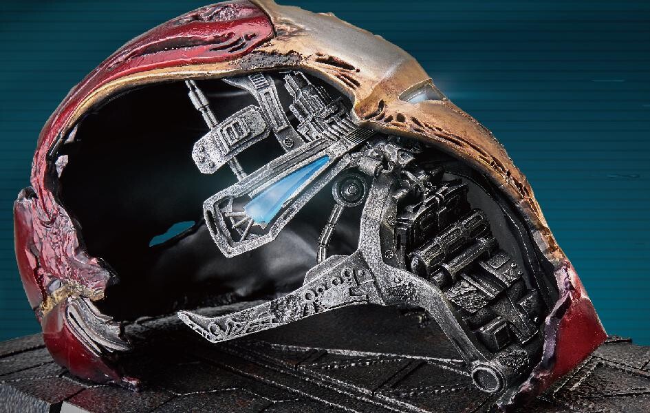 avengers endgame iron man helmet replica Marvel Legends Gear Life Size Prop as seen in the Marvel Avengers Endgame movie Iron Man MK 5 Helmet,