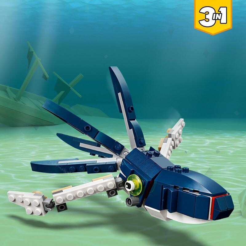 Lego Creator 3in1 Deep Sea Creatures 31088 LEGO Creator Creatures Of The Deep Sea 31088 Tips