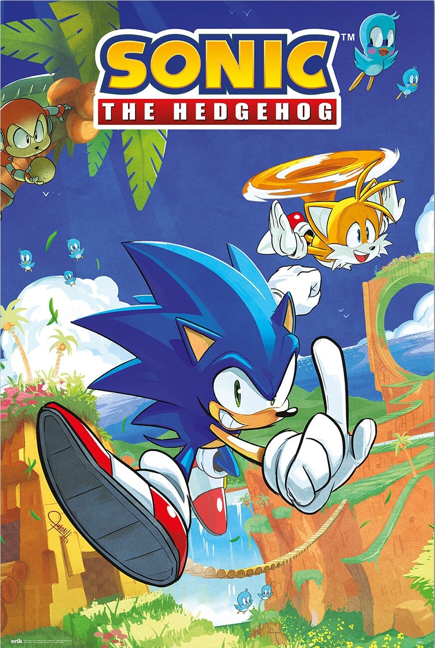 SONIC THE HEDGEHOGS　ポスター ソニックザヘッジホッグ Poster Sonic the Hedgegog - Sonic & Tails | Wall Art | 3+1 FREE