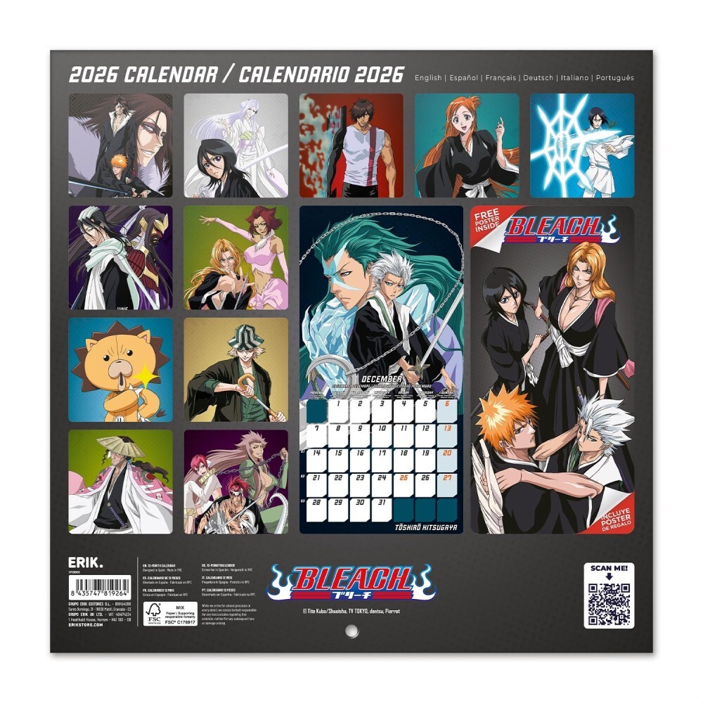 Bleach - Wall Calendars 2026 | Buy at Abposters.com