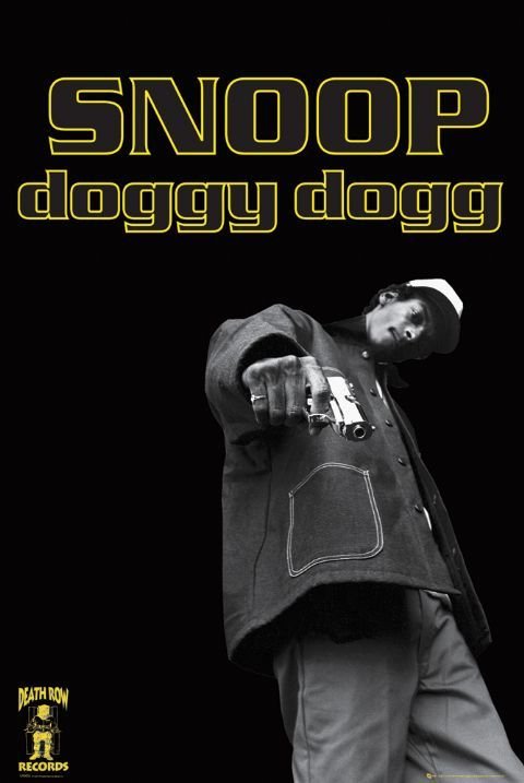 Poster Snoop Doggy Dogg - gun | Wall Art | 3+1 FREE | Abposters.com