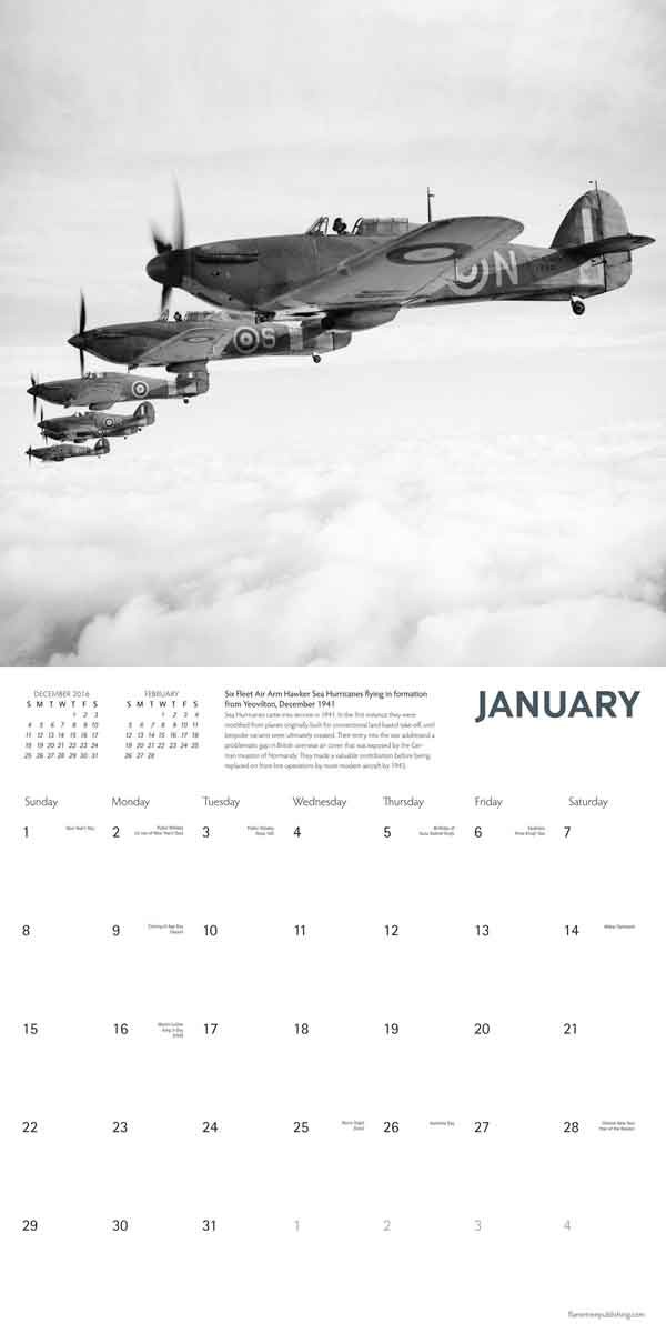 IWM  Aircraft of the Second World War  Calendars 2017 on 