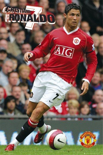 Poster Manchester United Ronaldo 06 Wall Art 3+1 FREE