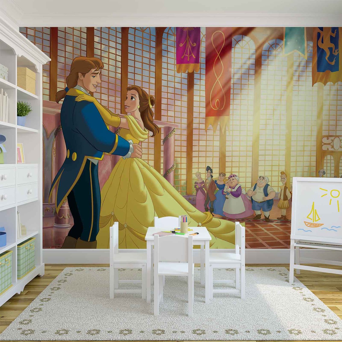 Disney Princesses Belle Beauty Beast Wall Paper Mural | Buy at EuroPosters