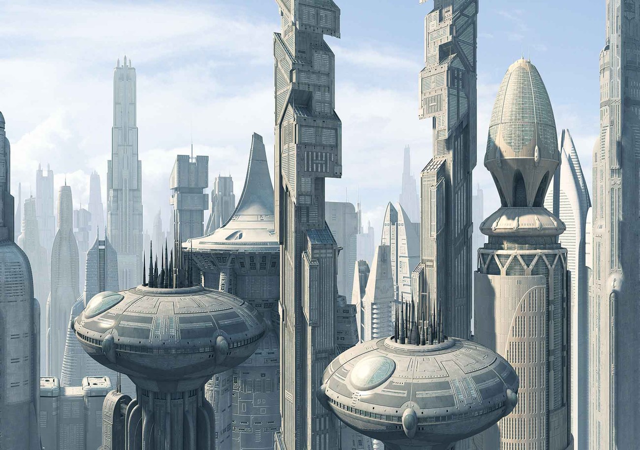 Star Wars City Coruscant Wall Paper Mural  Buy at EuroPosters