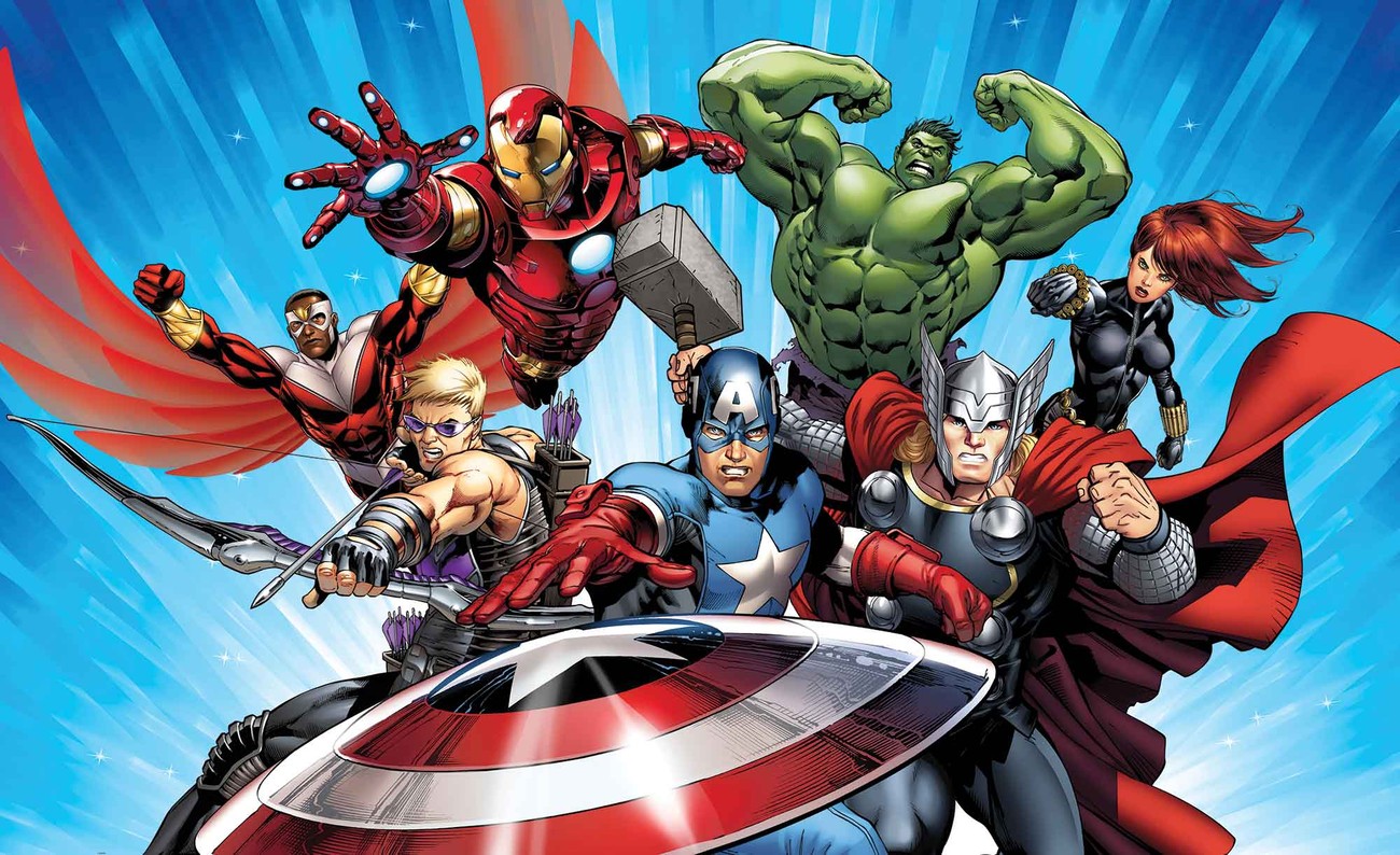 Marvel Avengers Wall Paper Mural  Buy at Abposters.com