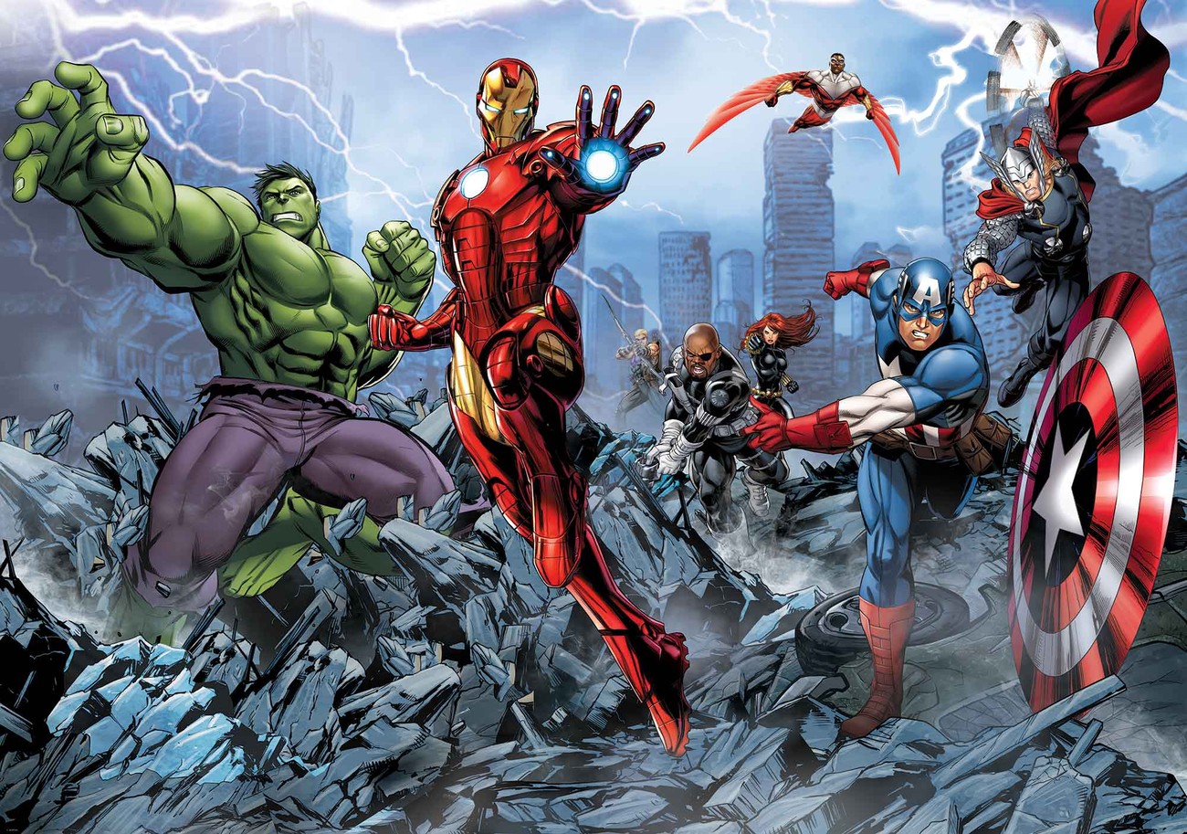 Marvel Avengers Wall Paper Mural Buy At EuroPosters