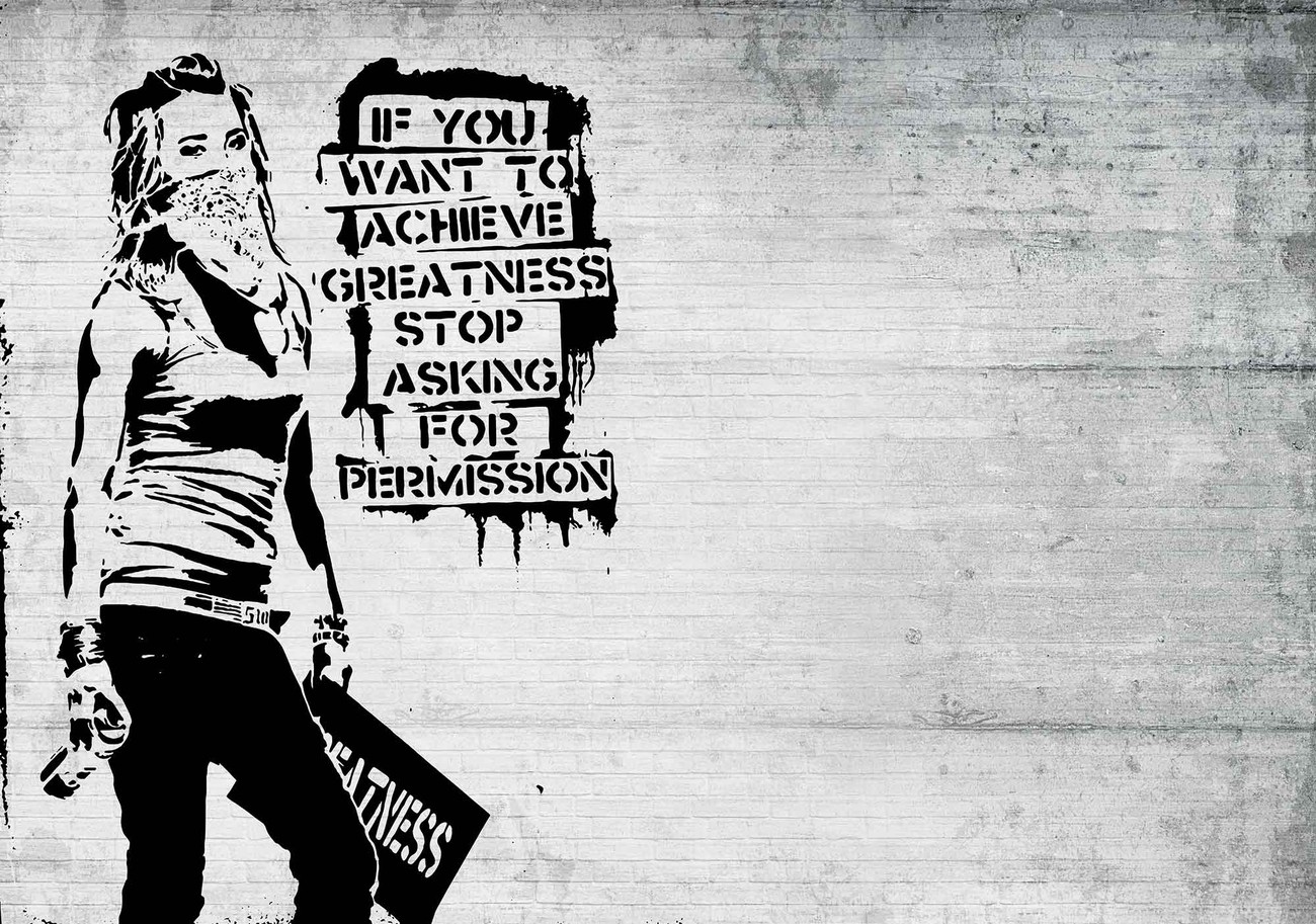 Banksy Graffiti Wall Paper Mural | Buy at EuroPosters