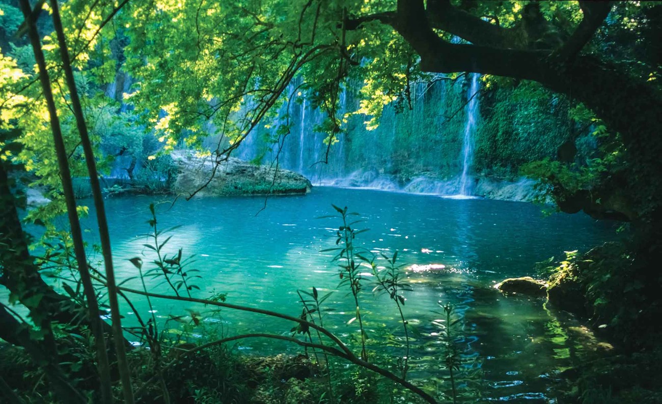 tropical waterfall lagoon forest wall paper mural buy at tropical waterfall lagoon forest wall paper mural buy at