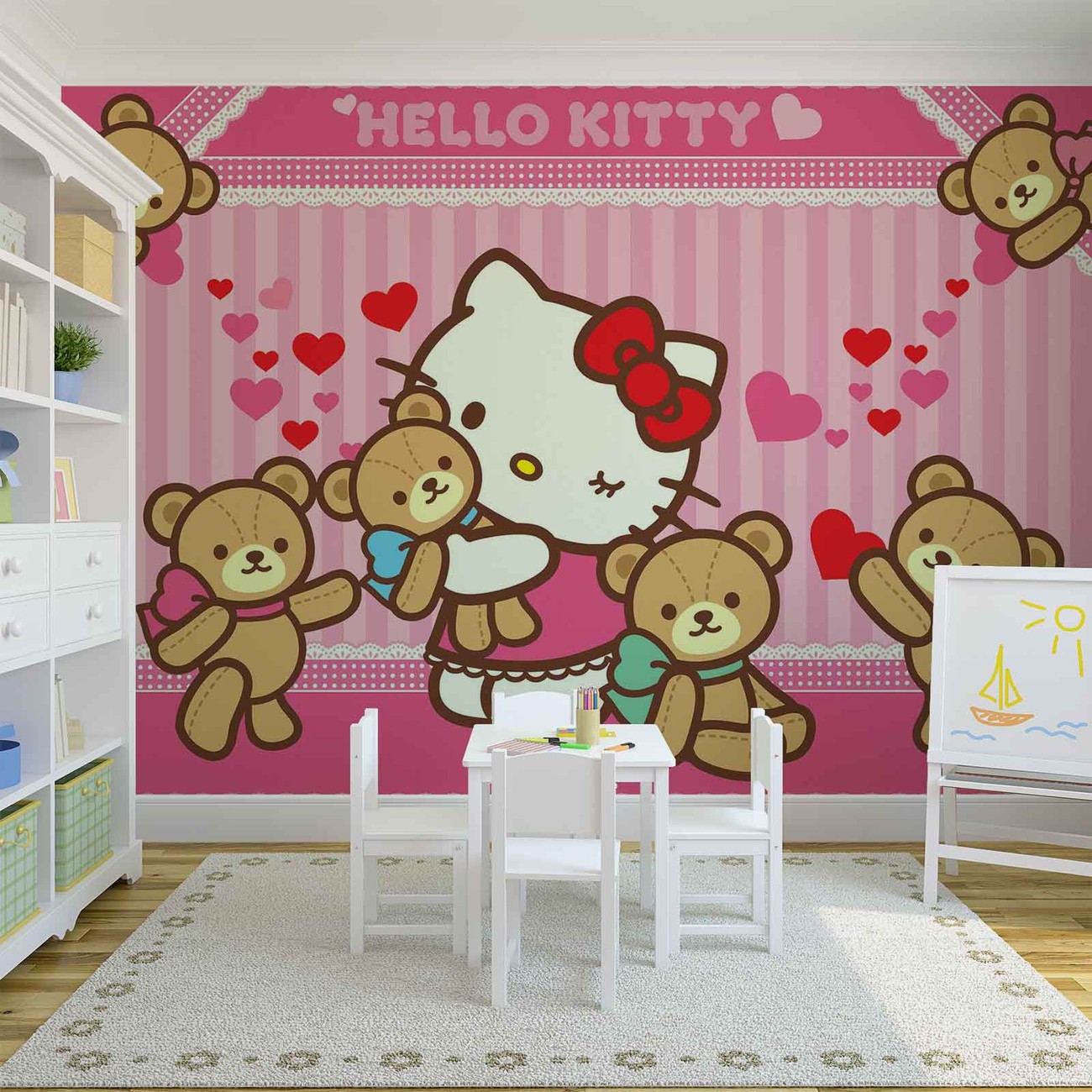Hello Kitty Wall Paper Mural | Buy at EuroPosters