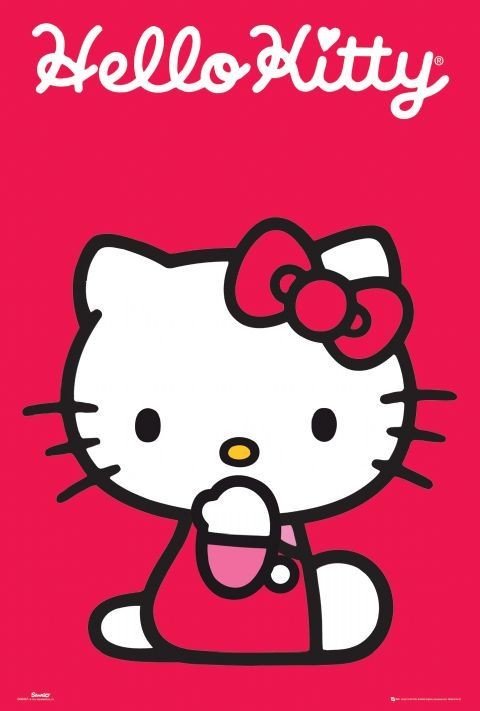 Poster Hello Kitty - classic | Wall Art | 3+1 FREE | Abposters.com