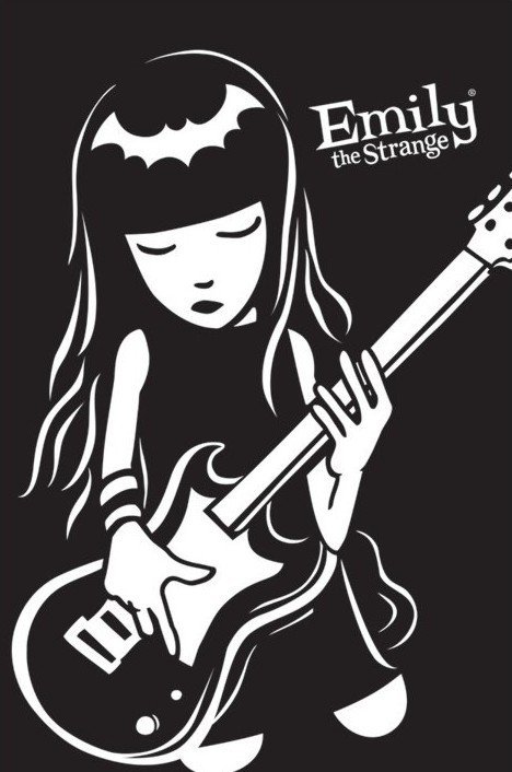 Poster Emily the strange - guitar | Wall Art | 3+1 FREE | Europosters