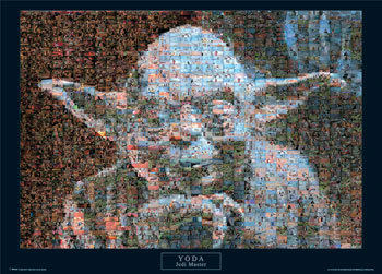 Poster STAR WARS - yoda photomosaic | Wall Art | 3+1 FREE