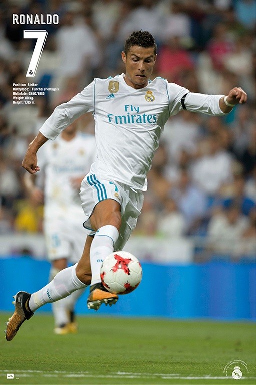 Real Madrid Ronaldo 2017/2018 Poster Sold at Europosters