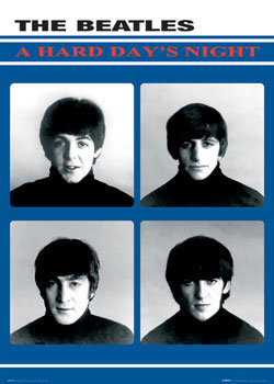 Poster Beatles - hard days night | Wall Art | 3+1 FREE | Europosters