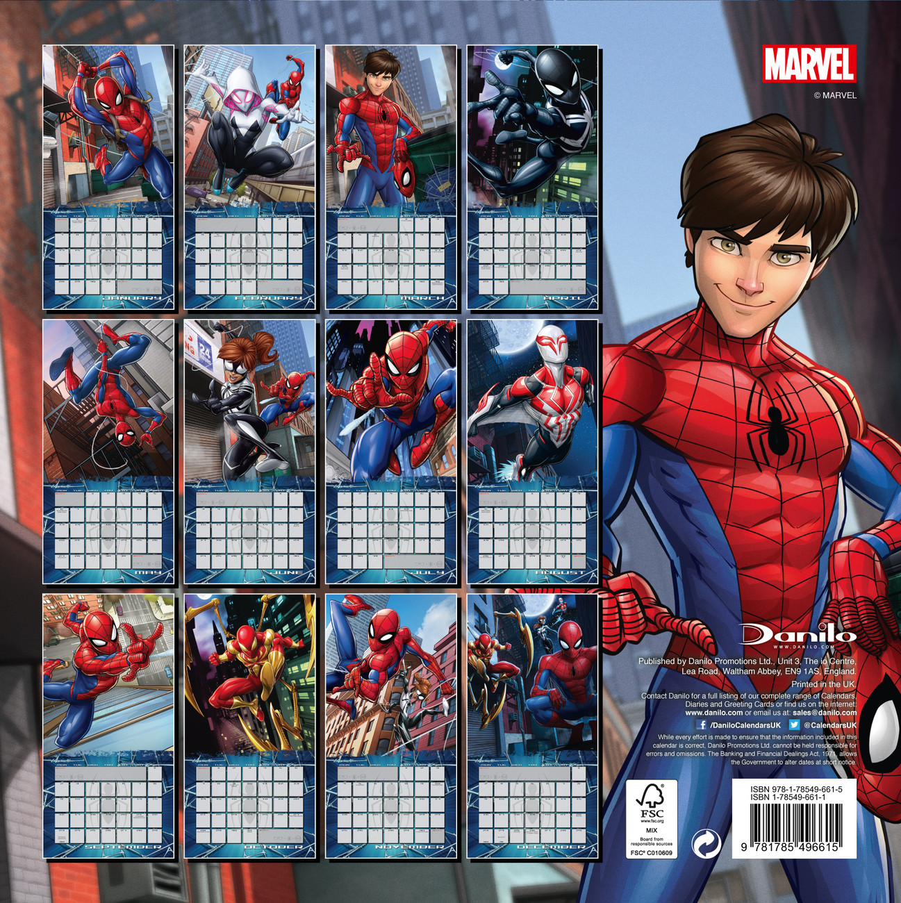 Spider Man Calendar Printable
