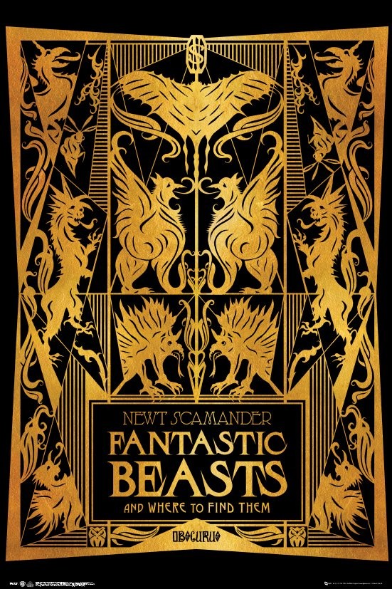 Poster Fantastic Beasts And Where To Find Them - Book Cover | Wall