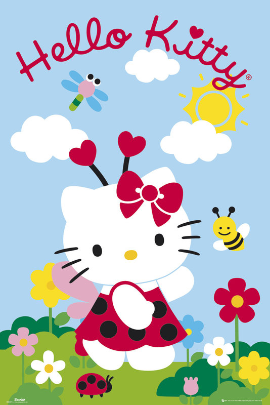 Poster HELLO KITTY - ladybird | Wall Art | 3+1 FREE | Abposters.com