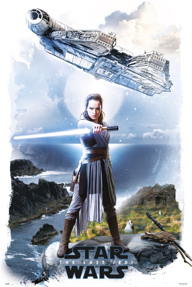 Poster Star Wars: The Last Jedi - Rey | Wall Art | 3+1 FREE