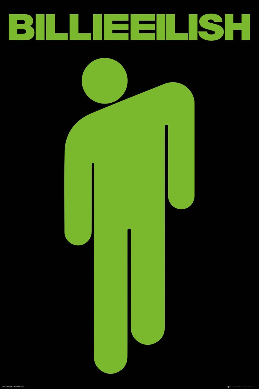新品L】 Tefuny／GREEN BILLIE EILISH POSTER billieeilish by