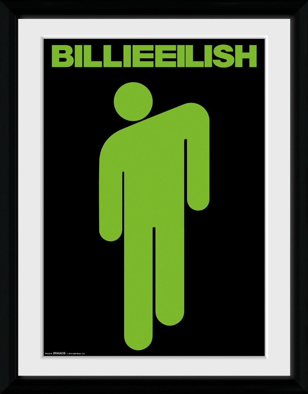 Kehystetty juliste Billie Eilish - Stickman | Julisteet, taulut |  Europosters