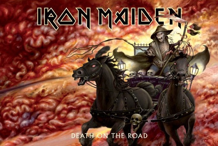 Poster Iron Maiden - death on the road | Wall Art | 3+1 FREE