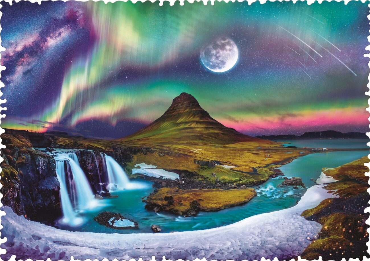 絵画 Aurora Amazon.com: Beautiful Northern Lights- Purple and Green