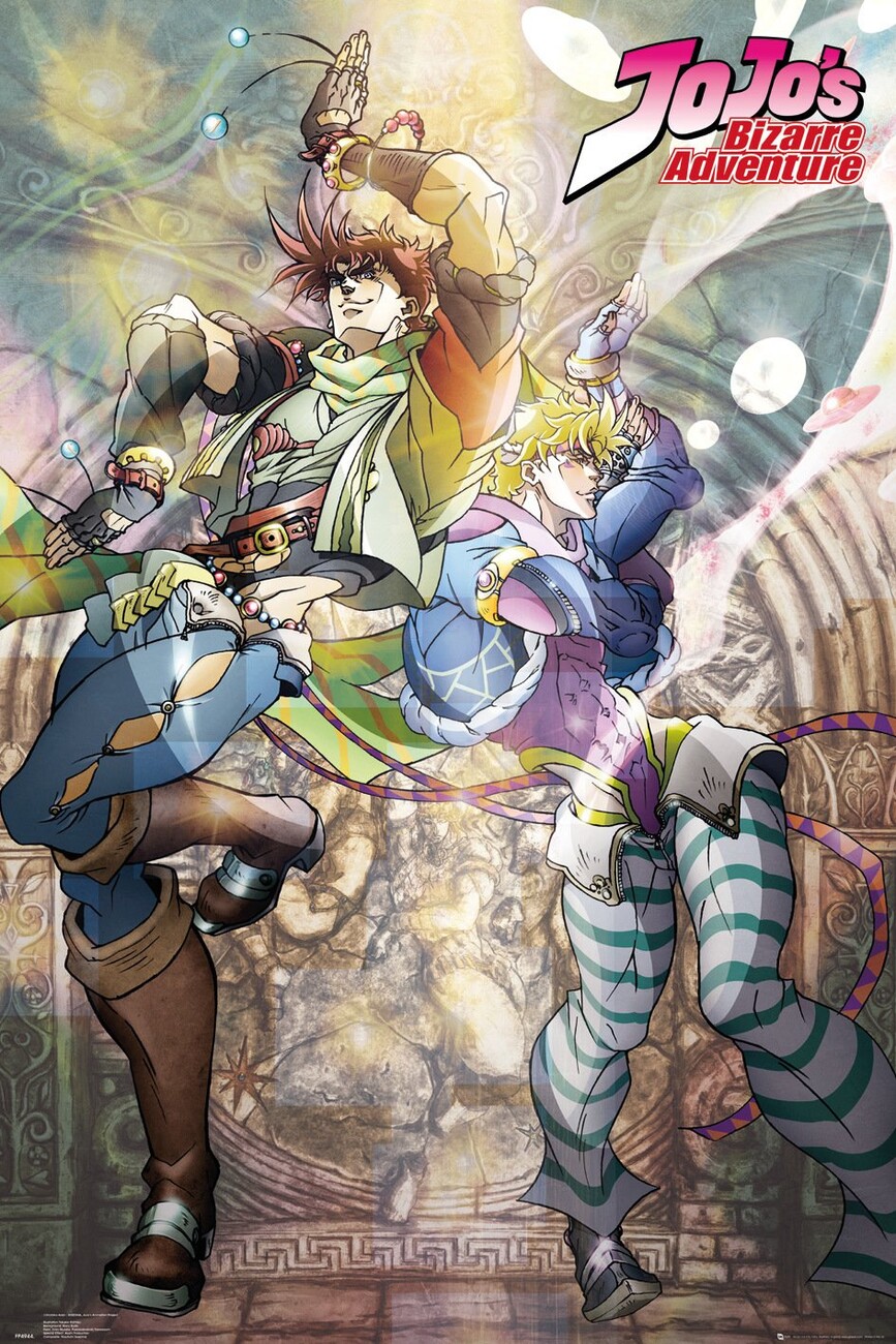 Poster Jojo's Bizarre Adventure - Joseph and Ceasar | Wall Art | 3