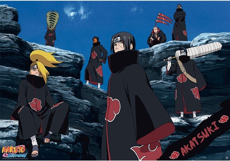 SuÃ©teres De Akatsuki Poster, Quadro Naruto Akatsuki Posters De