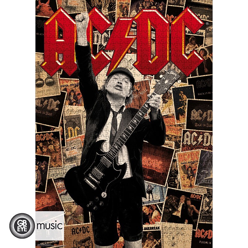 Jigsaw puzzle AC/DC - Angus Collage | Tips for original gifts | Europosters