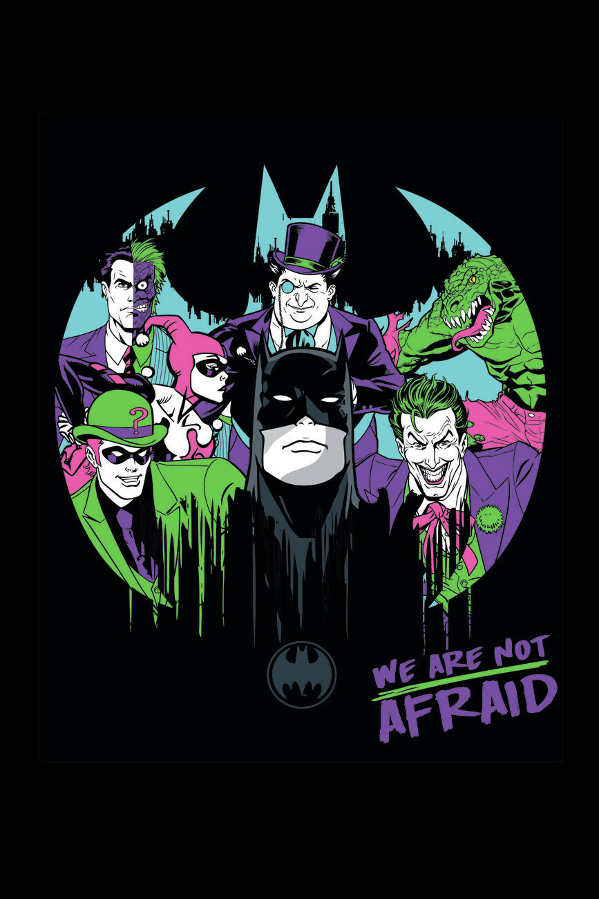 Batman Villains art print