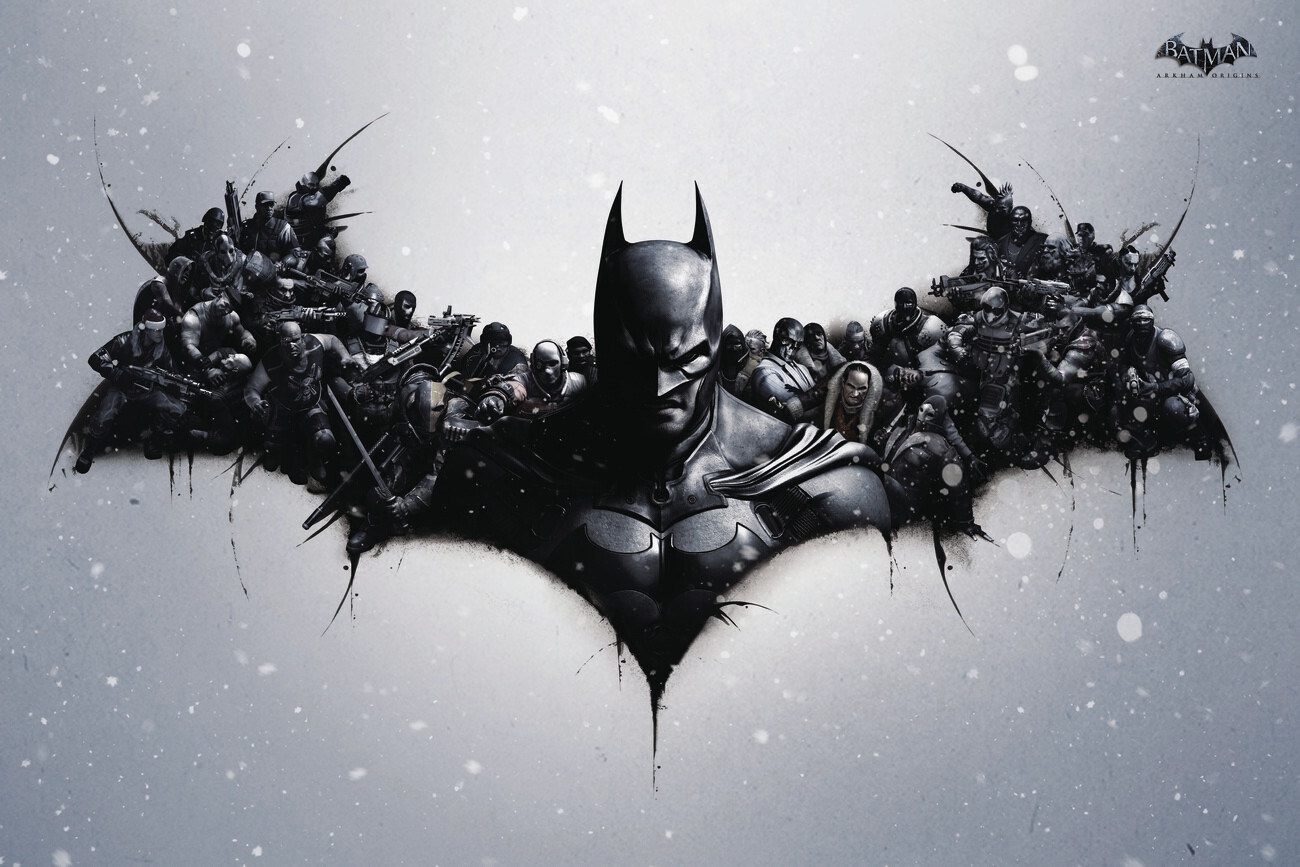 Wall Art Print Batman Arkham Origins - Logo