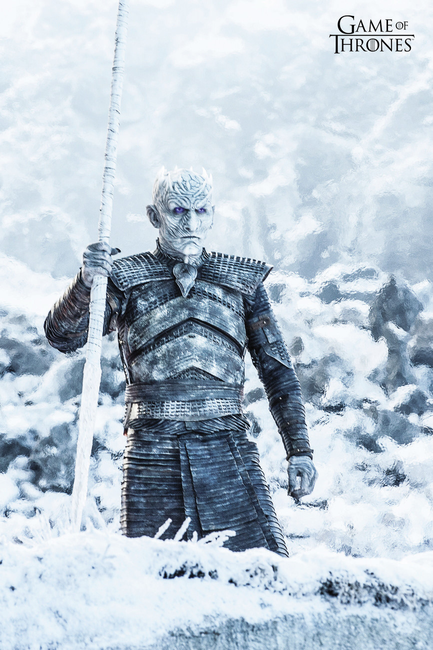 GAME OF THRONES WHITE WALKERS KING POSTER Wall Art Photo Picture Print A3 A4 