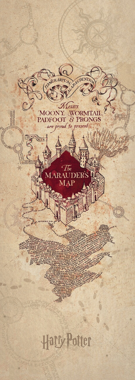 Carte du Maraudeur - Harry Potter